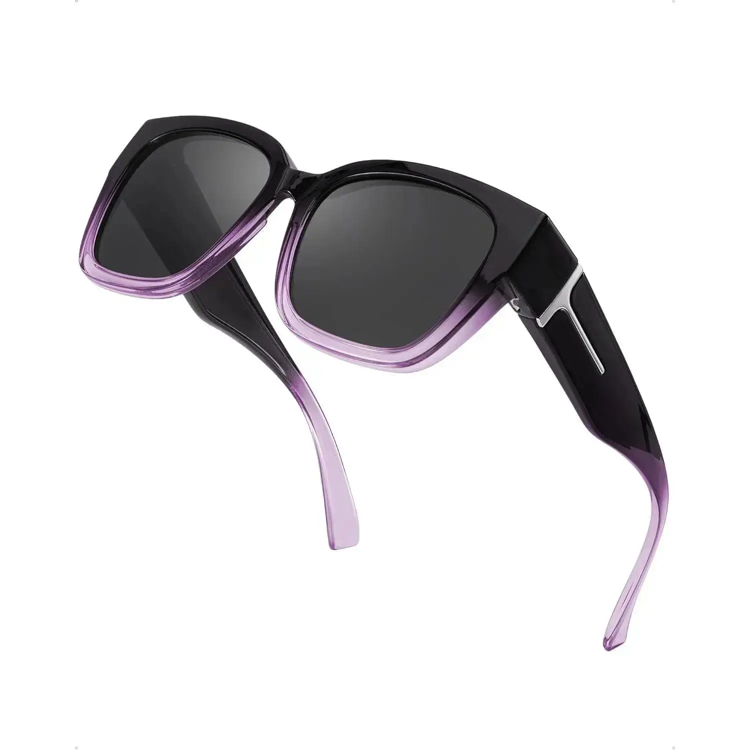 Gradient Purple Frame - Black Lens