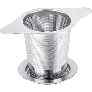 Universal  Infuser with Lid Stainless Steel Filter Fits Mugs Cups Teapots  Grade