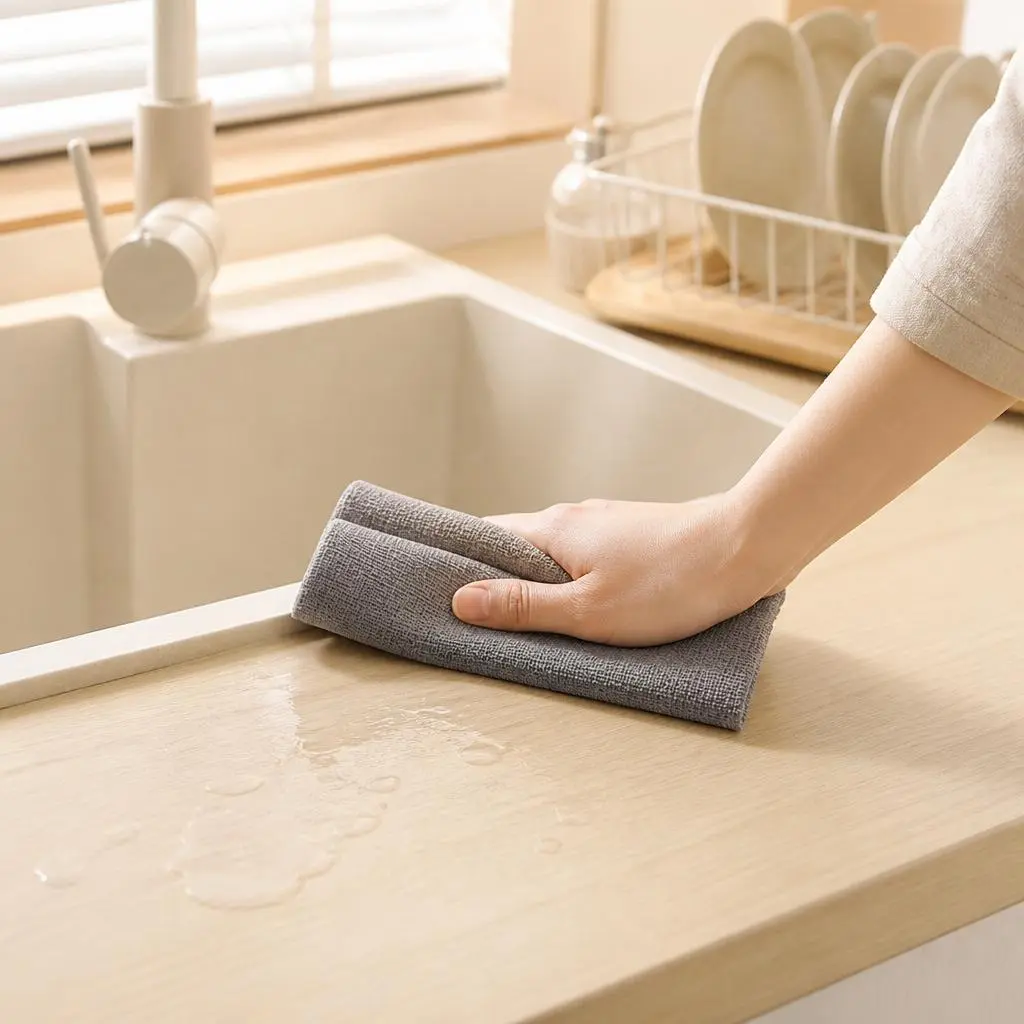 Tear-Away Roll Disposable Cleaning Cloths, 30-Count, Home Care Wipes for Countertop, Sink, Stovetop Daily Cleaning
