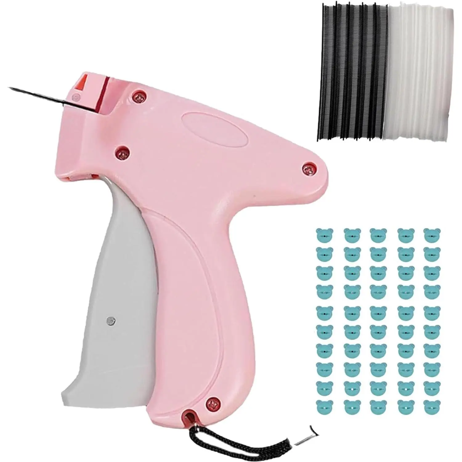 Transform Your Wardrobe in Minutes: Red and Pink Stitch Kit with Micro Stitches - DIY At-Home Alterations Made Easy - Your Personal Wardrobe Assistant