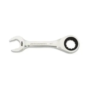 GearWrench KD86855 0.62 in. 90 Tooth 12 Point Stubby Combination Ratcheting Wrench