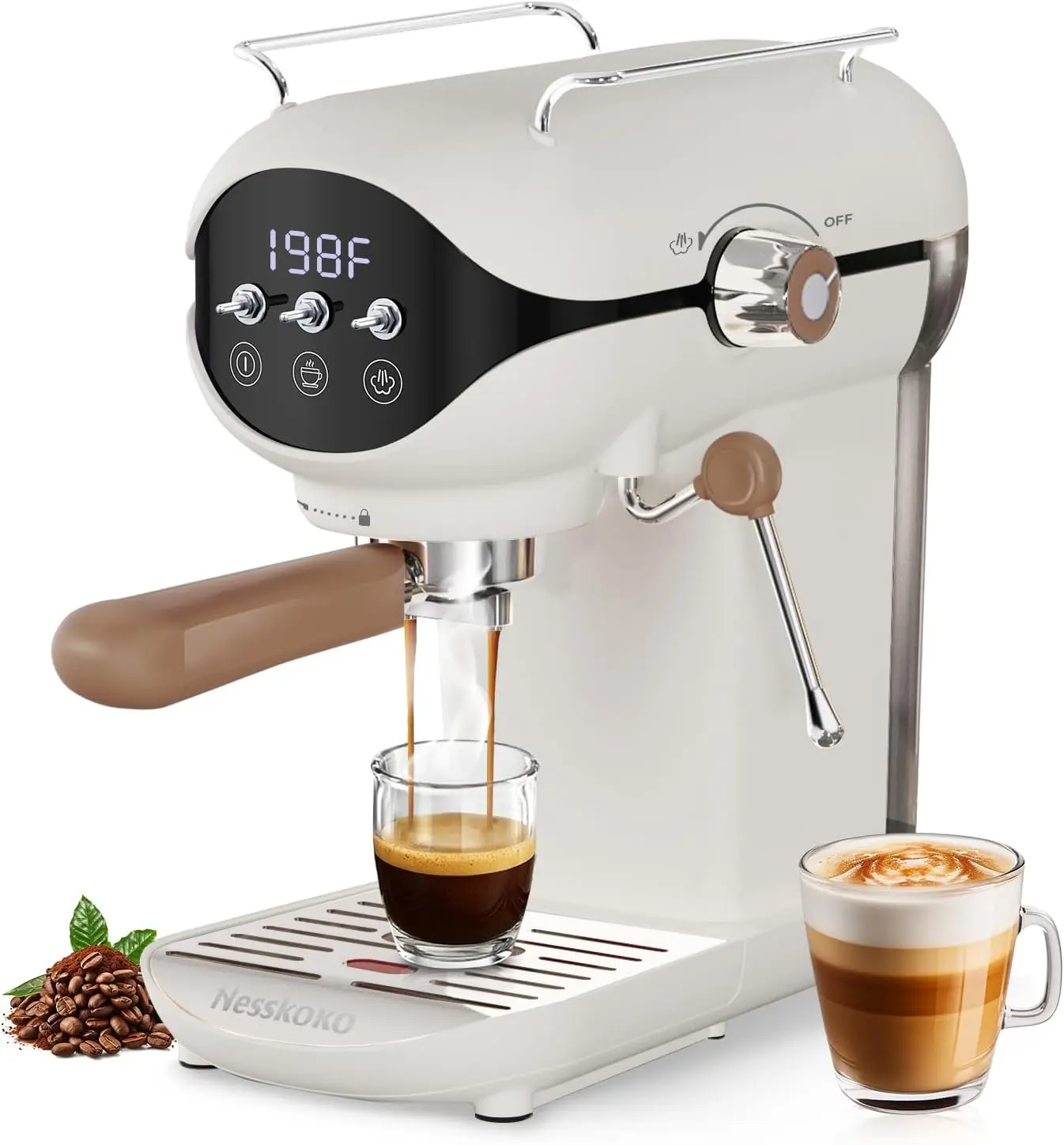 Espresso Machine,Professional 20 Bar Espresso Maker,Cappuccino & Latte Coffee Maker with Steam Frother for Home Espresso Machine,Professional 20 Bar Espresso Maker,Cappuccino & Latte Coffee Maker with Steam Frother for Home