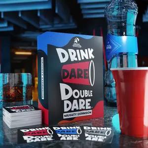 Sibling Solutions Drink Dare Double Dare Naughty Expansion Pack Ultimate Party Games for Hilarious Antics Daring Challenges & Double the Fun Hilarious Adult
