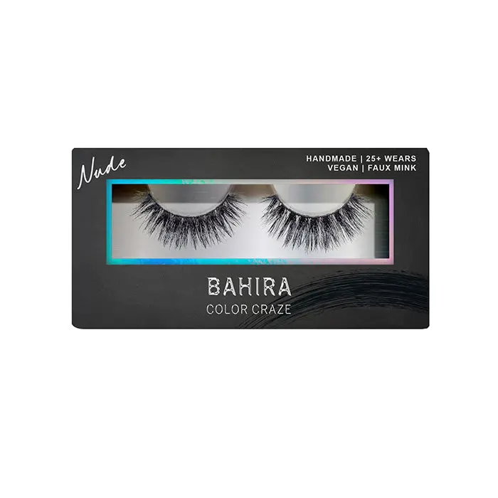 BAHIRA Color Craze “Universal” Vegan Friendly Black Nude Lash - Lightweight, Comfortable, Reusable Eyelashes for All-Day Wear