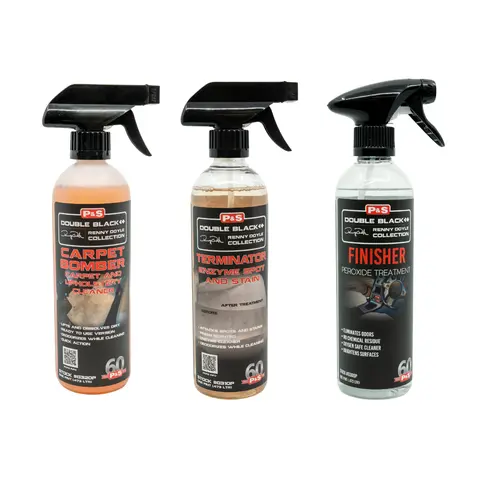 P&S Household 3-Step Citrus Scented Liquid Carpet Cleaning Kit - Cleaner Pack, Indoor Home Care Supply, Home & Interior Cleaners, Indoors Refresh Surfaces Solution