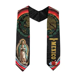 Mexican Graduation Sash 2026 – Graduation Stole Mexican, Mexico Stoles, Class of 2026 V Shape National Country Sash