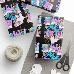 KPOP, Fun Wrapping Paper for Birthdays, Holidays, Parties, Arts and Crafts