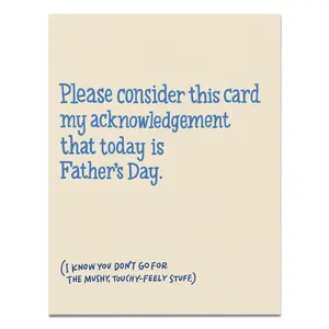 Father’s Day Acknowledgment Card