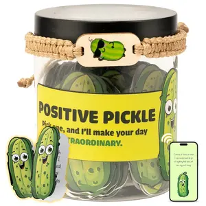 60 Positive Pickle Affirmation Cards Jar Christmas Stocking Stuffers Gifts for Women Mom Teens Teacher