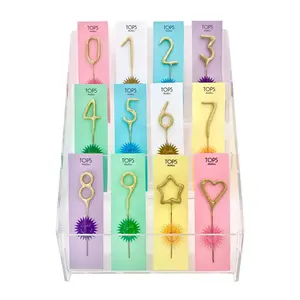 Number Seven - Mini Gold Number Sparkle Candle