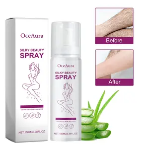 OceAura Hair Removal Spray, Gentle Painless Mousse, For Underarms Arms Legs Full Body, Body Care