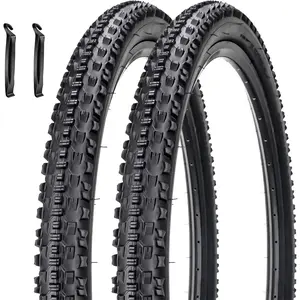 2 Pack 29'' Bike Tires 29 x 2.1 52-622 Bicycle Folding Replacement Tire for 29 x 1.95/2.1/2.125 Mountain Bike Beach Cruiser Bike City Urban Bicycles Bikes