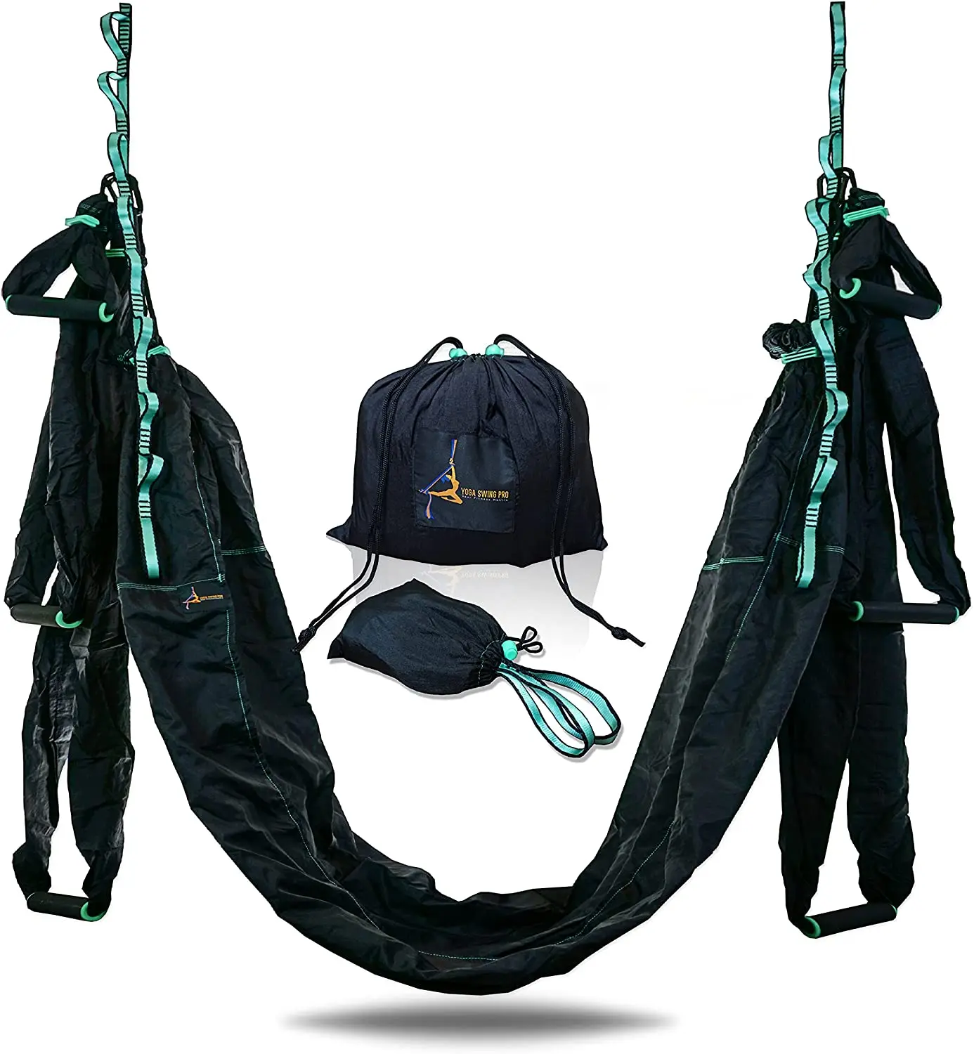 Premium Aerial Hammock anti Gravity Yoga Swing Kit - Acrobat Flying Sling Set for Indoor and Outdoor Inversion Therapy YOGA SWING PRO