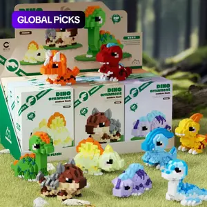 Cute Dinosaur Micro-Bead Building Blocks Set, Educational DIY Model Kit Assembly Puzzle Toy and Room Decoration for Kids #GLOBAL PICKS
