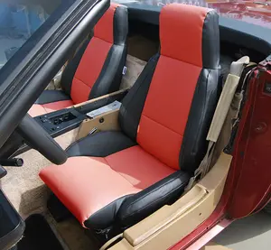 For CHEVY CORVETTE C4 TYPE3 1984~1993 , IGGEE Premium Leatherette, 2 Front seats, Original fit