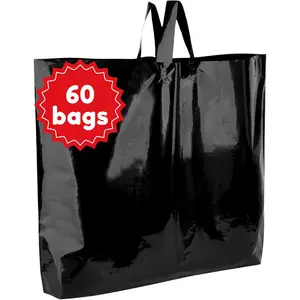 Large Plastic Shopping Bags with Handles | Boutique Bags for Small Business, Retail & Merchandise