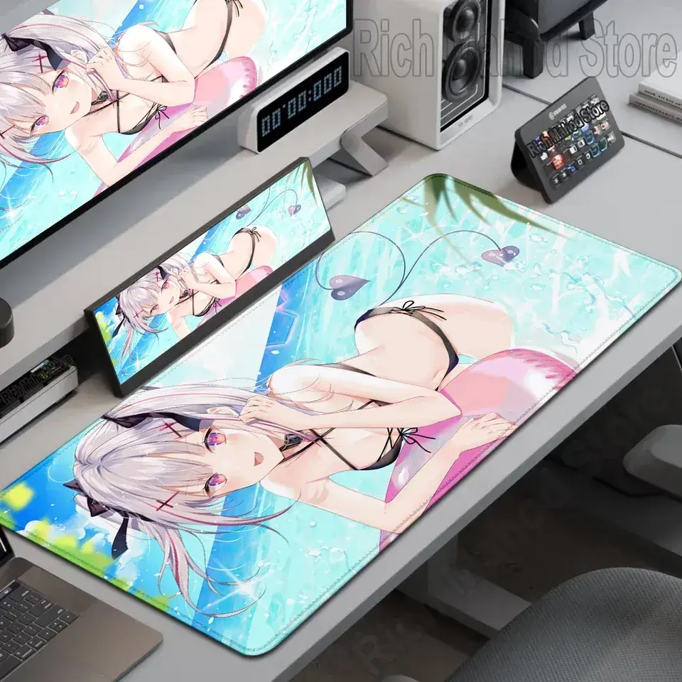 [Sale off up to 65%][Free Ship] 900x400 VSPO Mouse Pad VTuber Virtual YouTuber Large Mousepad Vtb Computer Keyboard XXL Pad Anime Pc Desk Accessories Gaming Mat