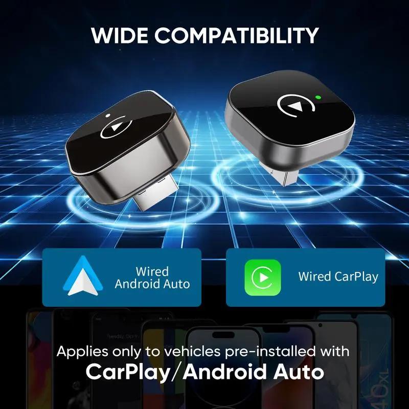 2026 New Wireless CarPlay Adapter - Fast Connection for iPhone & Android | Hands-Free Calling