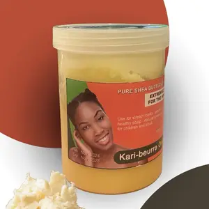 African Shea Butter Paste 100% Natural Multi Purpose Moisturizer 500g 17.5oz Body Care Skin Repair Hydrating Product of Ivory Coast Moisture Moisturizing