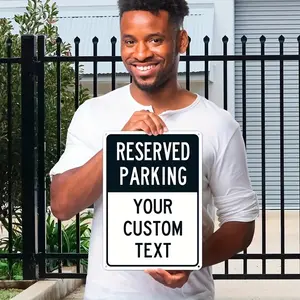 Customizable Vintage-Style Reserved Parking Sign - Durable Iron Wall Decor, 12x8 Inch Weatherproof & Maintenance-Free, No Batteries Needed for Home, Cafe, Restaurant, Bar custom beer poster