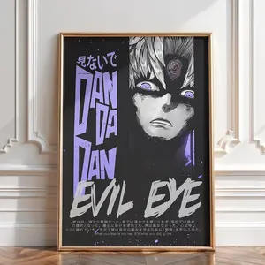 Dandadan Anime Poster, Evil Eye Wall Art, Okarun Ken Takakura Anime Print, Room Decor