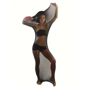 2pcs Plus Size Seamless Full Body Stockings, Women's Erotic Lingerie Bodystockings, Solid Hot Bodyhose Sleeping Bag Womenswear Comfort