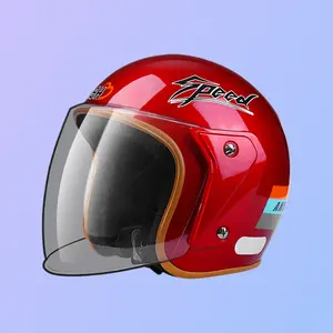 Unisex Winter Warm Anti-Fog Quick-Release Half Helmet with Thermal Liner, Motorcycle Safety Head Protection for Electric Motorcycle Riders