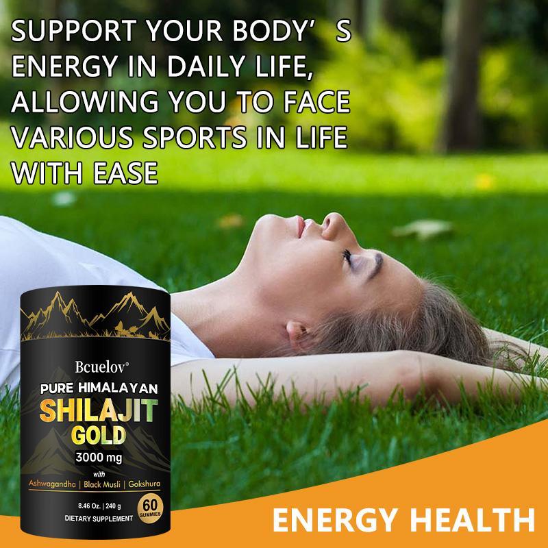 Bcuelov Pure Himalayan gold shilajit Health Supplement Supports Energy level, Supports joint health 60 Capsules