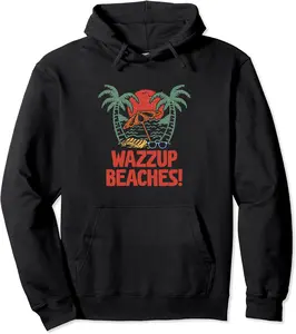 Wazzup Beaches Beach Friends Ocean Buddy Funny Sayings Pullover Hoodie - Lydiagarcia Shop 48B0C27YL7TV