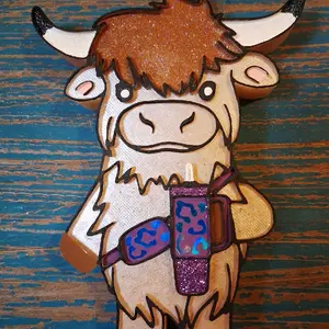 Boujee Highland Cow Freshie