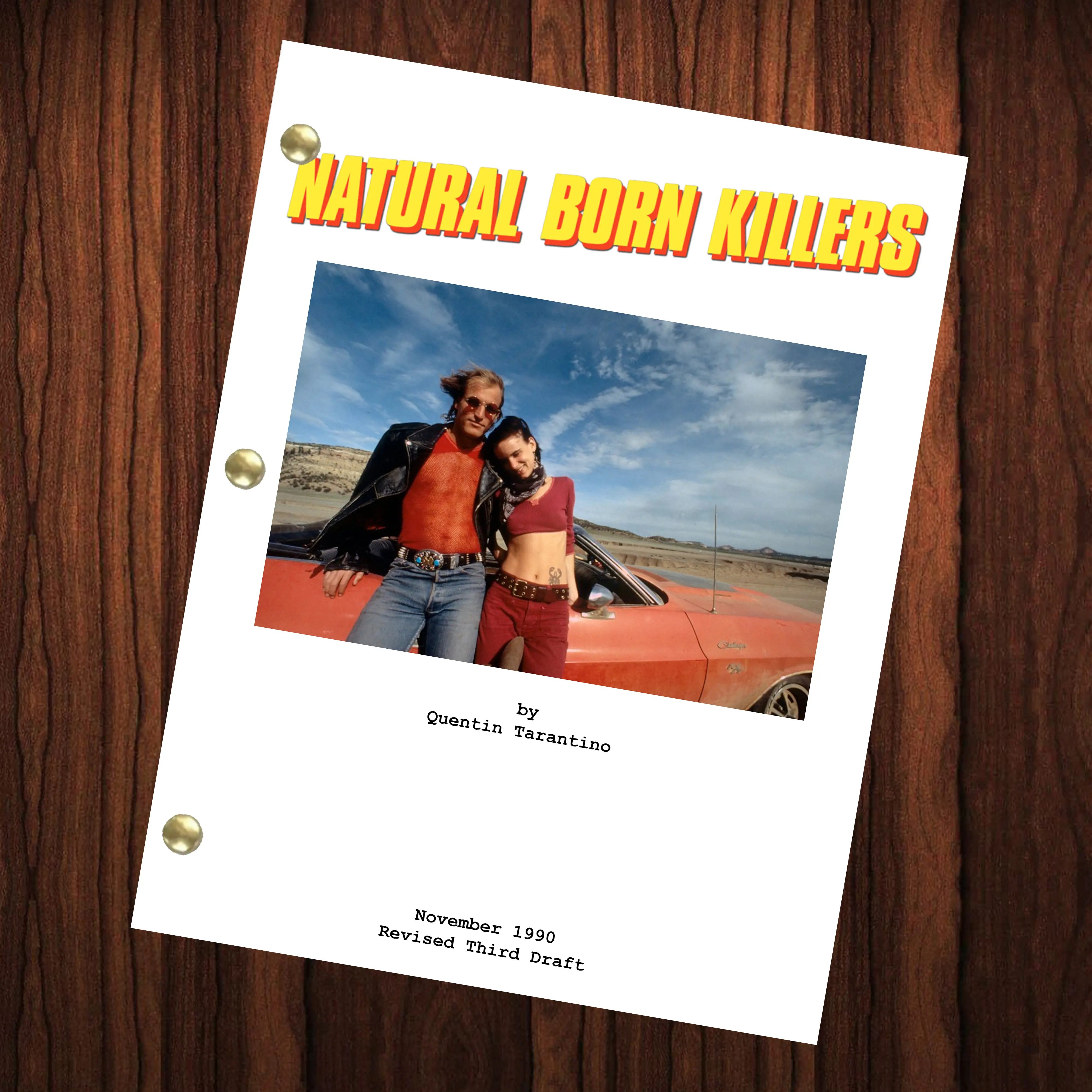 Natural Born Killers Movie Script Reprint Full Screenplay Full Script Quentin Tarantino