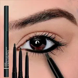 3-Piece Eyeliner Pencil & Gel Set, Waterproof Long-Lasting Makeup, Smooth Application for Beginners, Perfect Gift