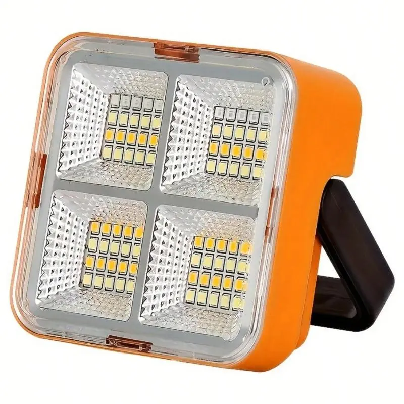 Rechargeable Solar Emergency LED Flashlight - 1200mAh Lithium Battery, Multifunctional Portable Handheld Flashlight Floodlight for Camping, Home Improvement Use