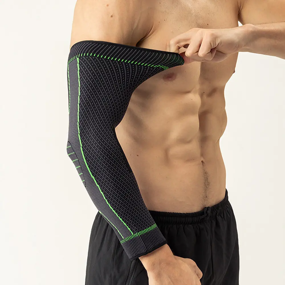 LHU Unisex 2-Piece Anti-Slip Breathable Compression Sports Sleeves, Elbow Wraps, Arm Support & Protective Gear for Tenosynovitis