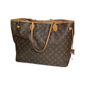 Pre-owned Louis Vuitton Monogram coated canvas Tote Bags Neverfull GM Brown with tan leather trim Very Good S014260416033
