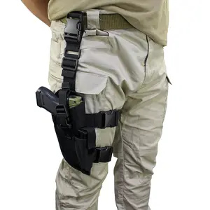 Tactical Pistol Gun Drop Leg Thigh Holster Magazine Pouch Adjustable Right Hand