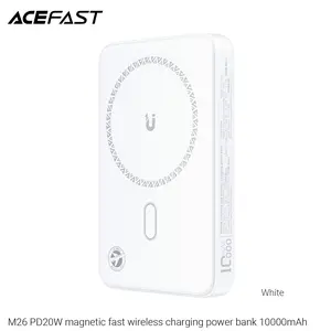 ACEFAST M26 10000mAh PD20W Magnetic Wireless Power Bank - White MagSafe