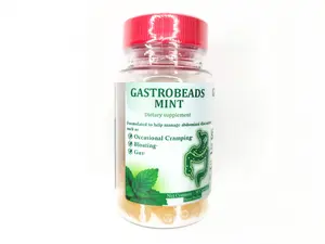 Gastrobeads Mint Digestive Support Supplement, 30 Vegecaps, Mint Oil for Bloating and Gas Relief