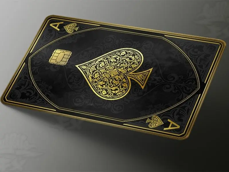 Ace Of Spades Credit Card Skin, Debit Card Covering Adhesive Vinyl Decal Custom Decal
