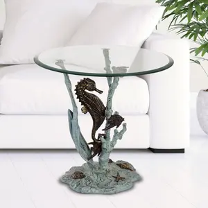 SPI Home  21 x 22 x 22 in. Seahorse End Table
