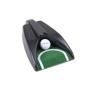 "Improve your putting skills with this portable golf ball return machine! Perfect for indoor, office, outdoor, and garden practice ⛳ #GolfTraining #GolfAccessories"