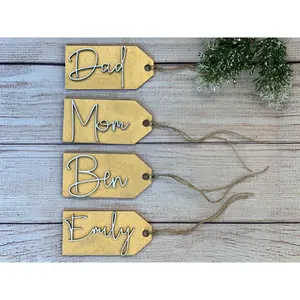 Personalized Gold Gift & Stocking Tags