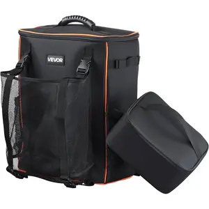 VEVOR Welding Backpack, 35.6L Welder Backpack for Tools and Helmet, 600D Polyester Extreme Gear Pack with Helmet Catch Bag, Multi-Purpose Gear Storage Bag for Welding, Outdoor Camping, Mountaineering