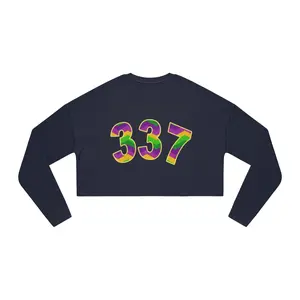 Mardi Gras 337 Women's Cropped Sweatshirt