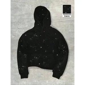 Men's Heavy Hoodie Sweatshirt, American Retro Street Style, Mens Plain hooded sweatshirt, Loose Casual Long Sleeve Pullover for Fall Outfits & Winter Outfits, Thick Soft Fabric, Men's Top for Daily Wear