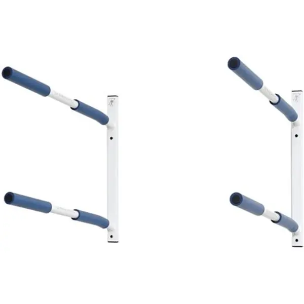 SPAREHAND PS-32L Double-Tier Kayak and SUP Wall Mount, Hybrid Storage Hanger with Padded Dual-Angle Removable Arms