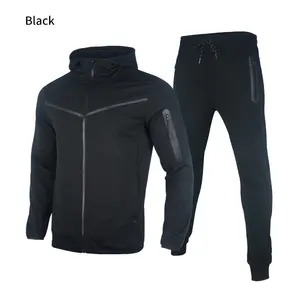 Spring And Autumn Jacket Trousers Hooded Sports And Casual Set Men's Set