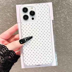 Polka Dot Anti-Drop Phone Case for iPhone Models 6-16 Pro Max, Perfect Gift for Friends & Family, Valentine's Day Present Idea