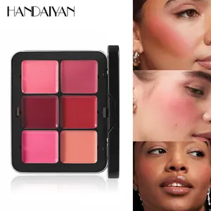 12-color iron box powder blusher palette, multi-purpose, concealer, highlighter, contouring palette, matte powder blush cream, Rouge, Makeup