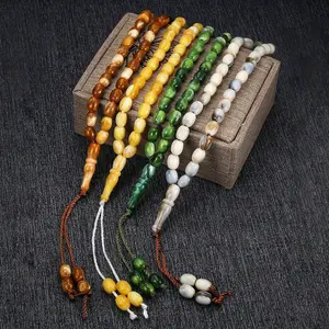 4pc acrylic oval beads, prayer beads, Buddhist beads, suitable as accessories for both men and women